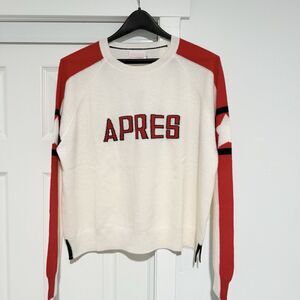 Brodie Après Ski Club Cashmere Crew Neck Jumper Sweater - L